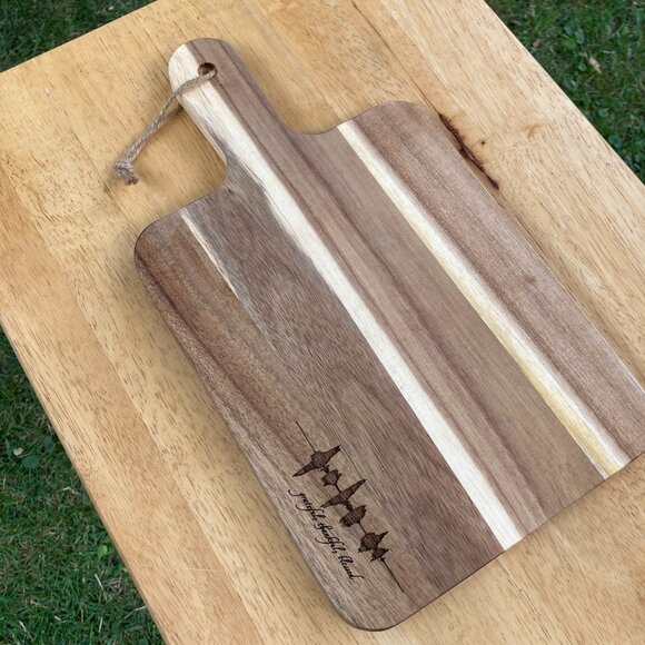Grateful, Thankful, Blessed Soundwave Cutting Board - Picture 5 of 6